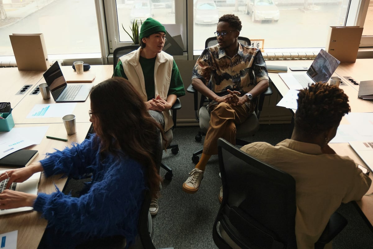 team at the office